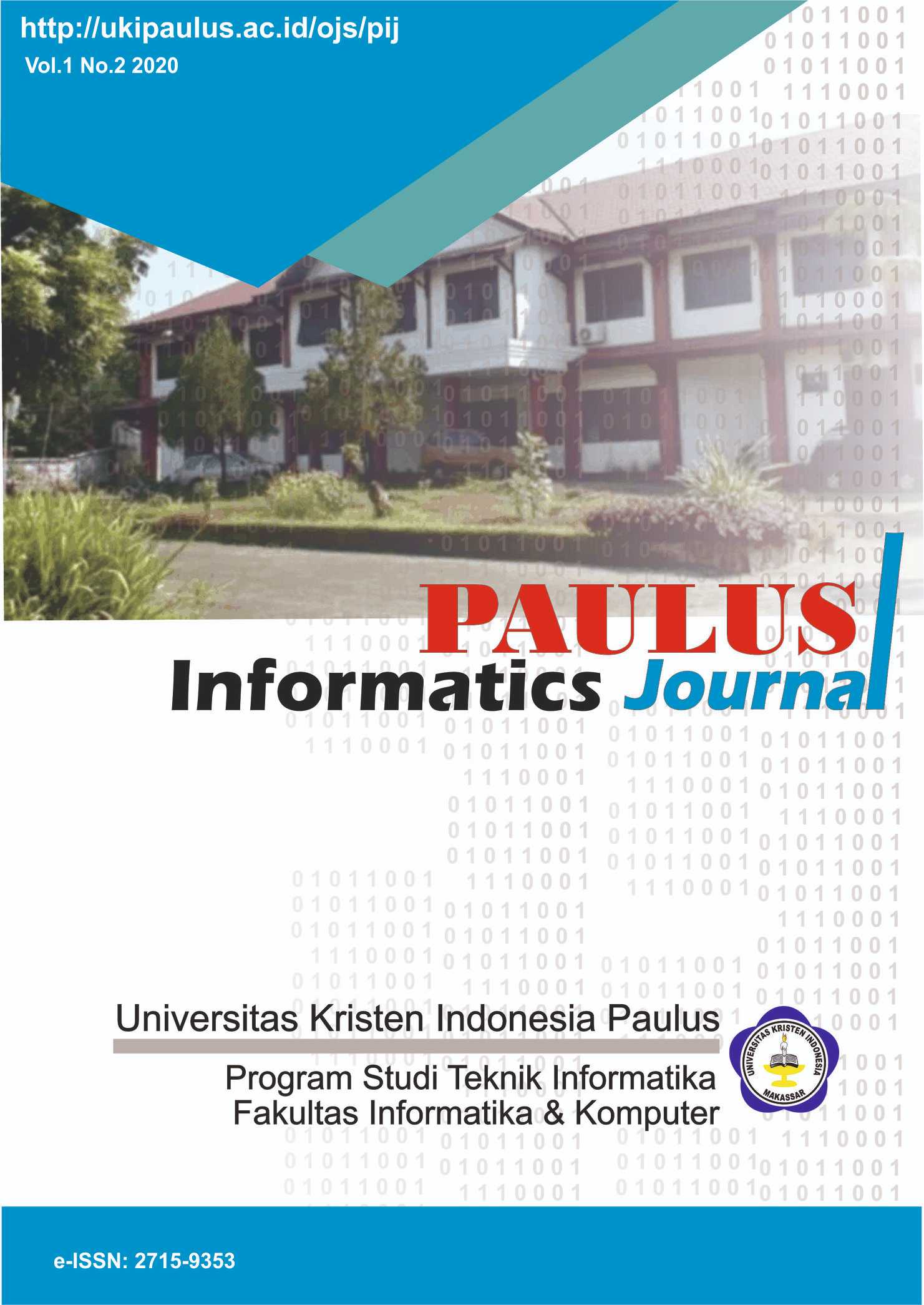 View Vol. 5 No. 1 (2025): Paulus Informatics Journal