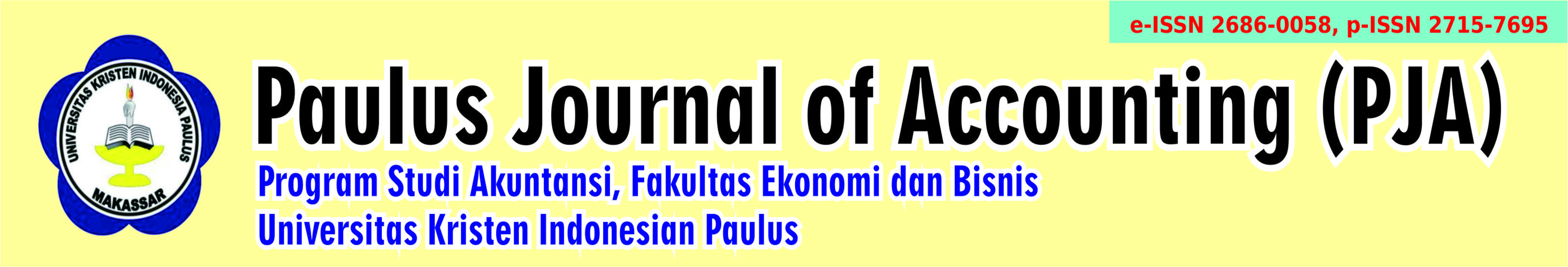 Paulus Journal of Accounting (PJA)