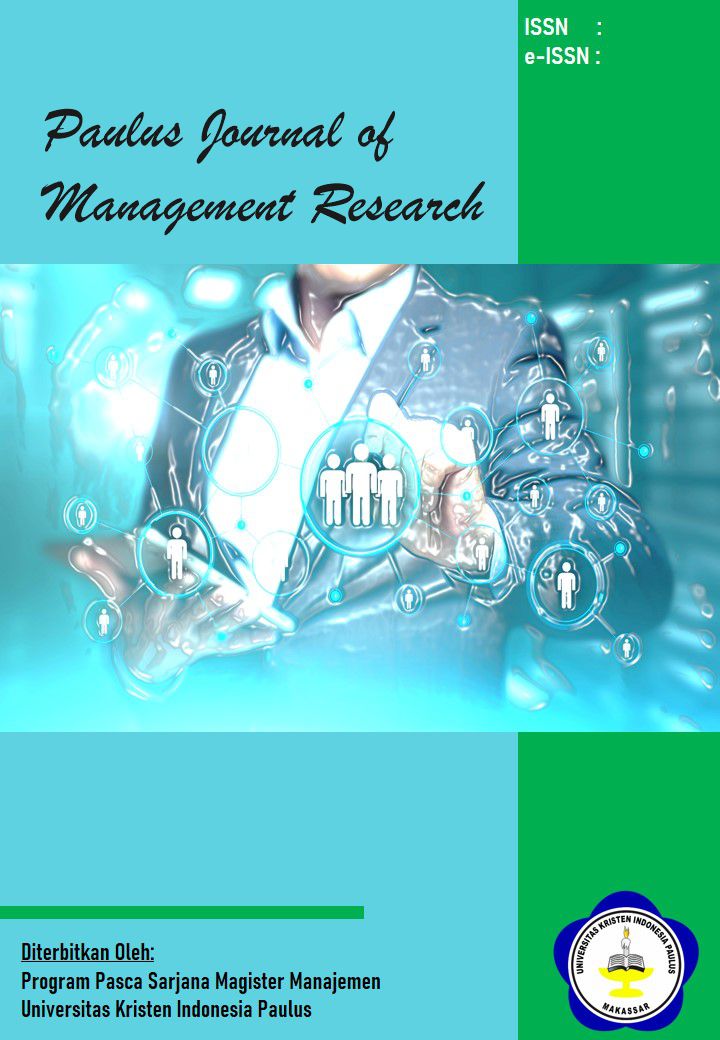 					Lihat Vol 1 No 2 (2022): Vol.1 No.2 Maret 2022 Paulus Journal of Management Research
				